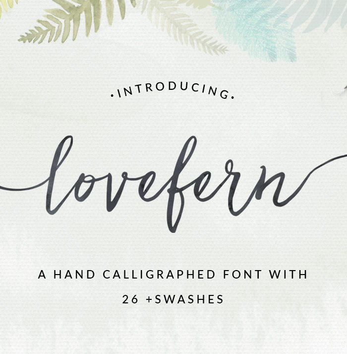 free font with swash